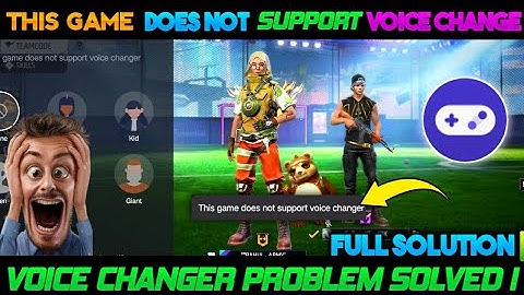 This game does not support voice changer | How to change voice In free fire| Free Fire voice change