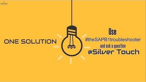 Get Free SAP Troubleshooting Support | #theSAPB1troubleshooter