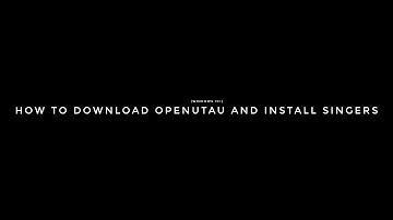 (For Some who dont know)How to Download Openutau and install singers(Windows 10+)
