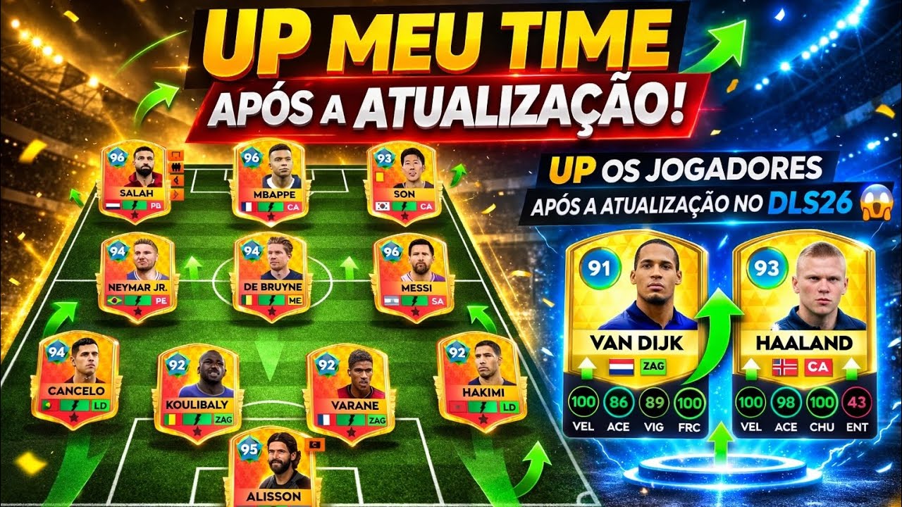 UPANDO JOGADORES APOS A ATUALIZAÇÃO NO DLS26 😱🔥