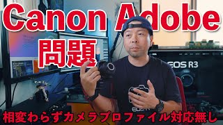 【カメラ】Canonのカメラは使えない？Adobeライトルームのカメラプロファイル問題に関して