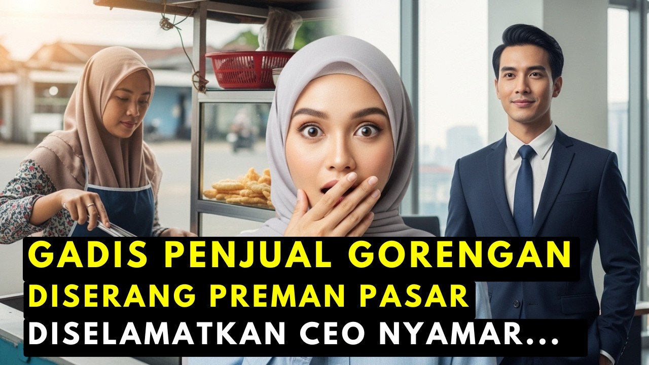 MAMPUS! Preman Pasar Tendang Gerobak Gadis Cantik, Nangis Saat Gembel Kumal Menyelamatkan! 😭🔥