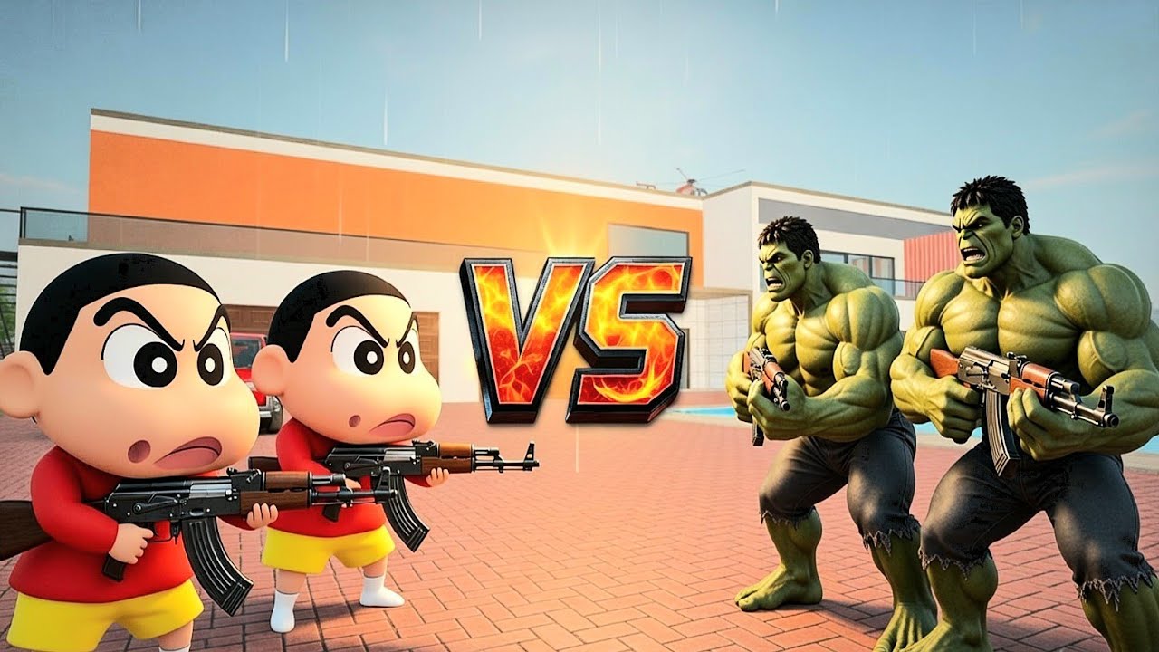 SHINCHAN GANG VS GREEN HULK GANG FIGHT 😱💥INDIAN THEFT AURA SIMULATOR 🔥🤩| HASHMI GAMER 