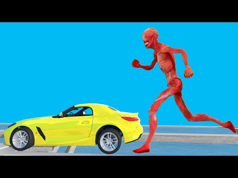 Cars vs SCP-303 | Escape from SCP-303 | Car Ride Chase | BeamNG Drive SCP096