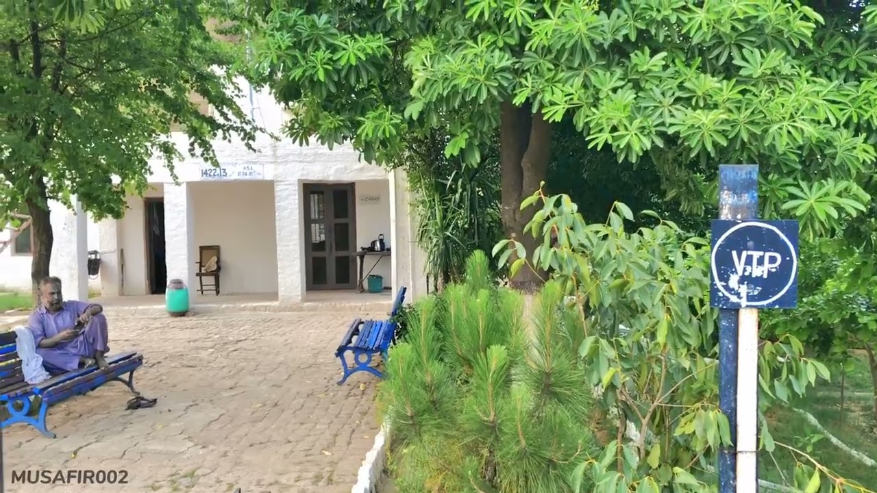 The Beautifull Railway Station of Pakistan Bakrala Railway Station 4k Drone Footage.