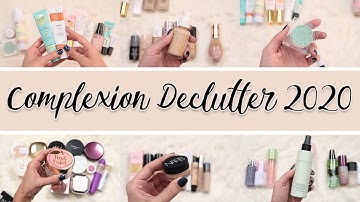 Makeup Collection & Declutter Week 2020! Complexion Products