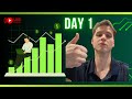 Live Day Trading 100$ to 50 000$ Day 1 (INSANE VALUE)