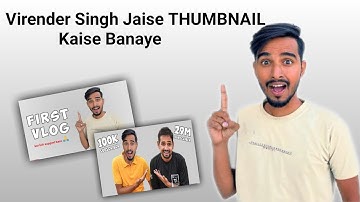 Virender Singh jaisa THUMBNAIL 🔥 Kaise Banaye