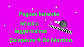 karaoke Musica leggerissima Colapesce ft De Martino Sanremo 2021