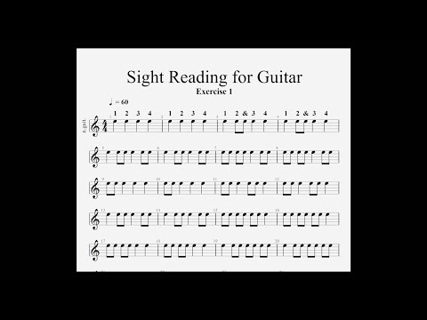 sight-reading-for-guitar-level-001-exercise-1-(new-4k)