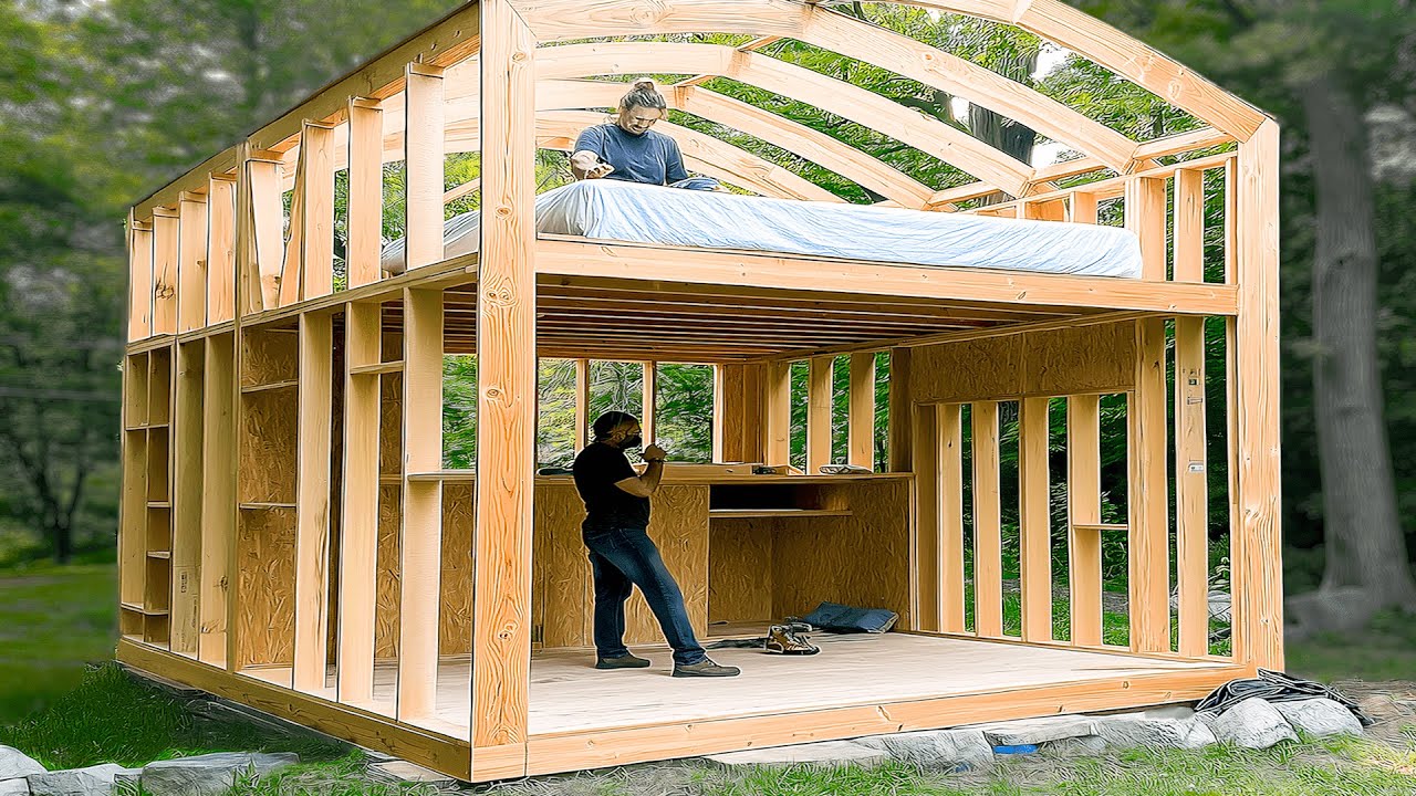 Man Builds Dream Shed in His Backyard | Start to Finish by @Every other Karl