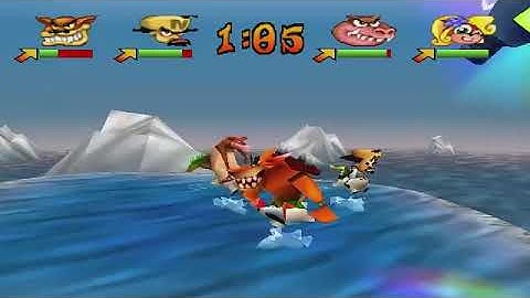 Crash Bash Walkthrough Part 31   Tilt Panic   Gold Relic