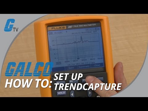 How to Set Up TrendCapture on Fluke 287 & 289 True-rms Electronics Logging Multimeter