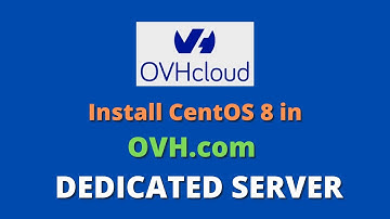 Install CentOS 8 on OVH Dedicated Server
