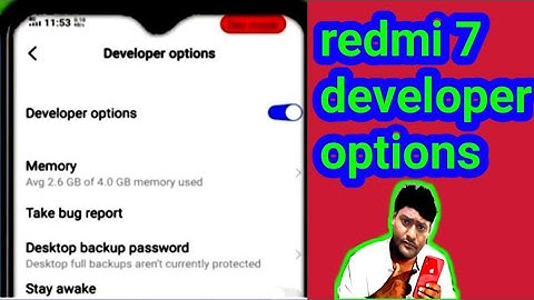 xiaomi redmi 7 developer options I developer settings redmi 7