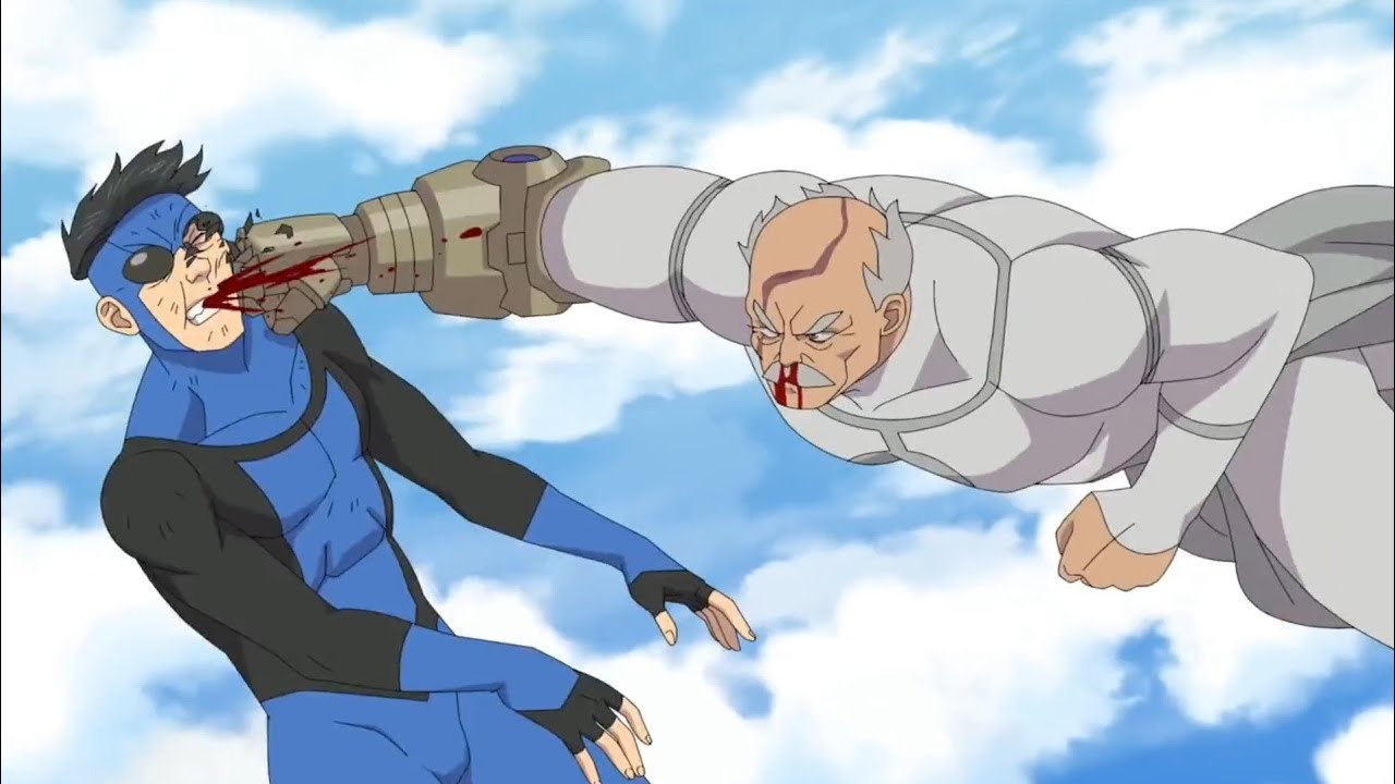 INVINCIBLE VS CONQUEST Fight Scene HD - [ Invincible S3 E7 ] Epic Fight ...