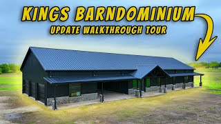 Kings Barndominium Walkthrough Update Nearing FINISH | Texas Best Construction