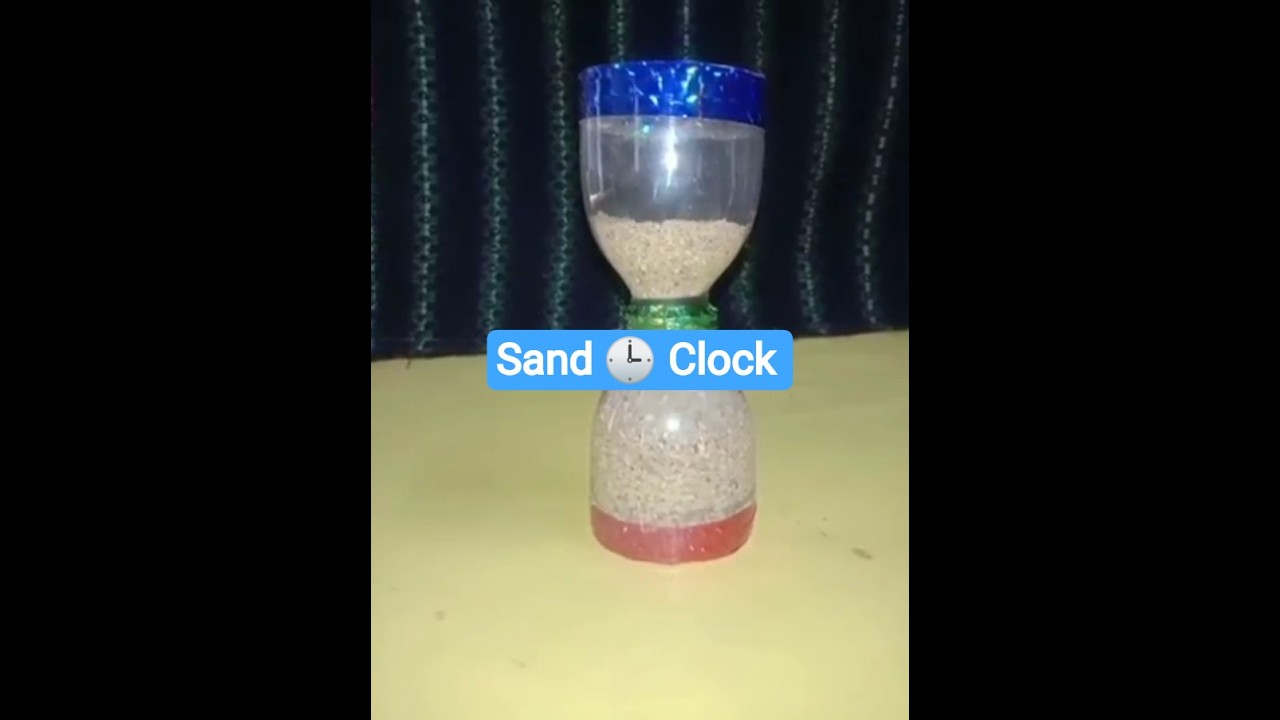 MAKE SAND CLOCK AT HOME| NEW IDEA|EASY TO MAKE| रेत घड़ी घर पर बनाए#shorts#craft#time#sand#diy #2026