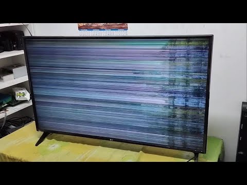 LG 49UJ631V-ZA полосы на экране