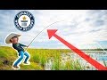 Building the WORLDS LONGEST Fishing Rod! (BIG FISH CATCH)