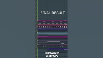 Thumbnail of How to make Synthwave music in 20 seconds #producertok #flstudio #synthwave #musicproducer