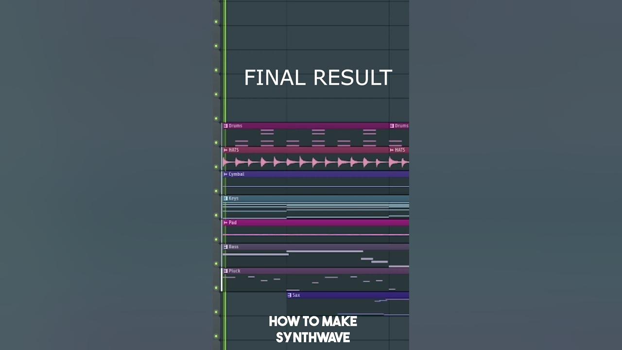 How to make Synthwave music in 20 seconds #producertok #flstudio #synthwave #musicproducer