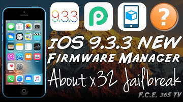 iOS 9.3.3 - Why Pangu did NOT release x32 Jailbreak | New Firmware Manager Version (v16)
