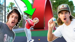 WORLD'S TINIEST GOLFER AT THE MINI GOLF COURSE!!