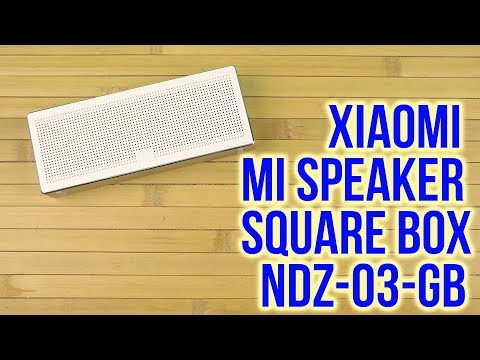Распаковка Xiaomi Mi Speaker Square Box NDZ-03-GB White Распаковка Xiaomi Mi Speaker Square Box NDZ-03-GB White
