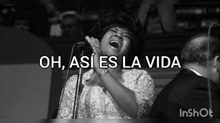 Video thumbnail of "THAT'S LIFE, Aretha Franklin (letra en español)"