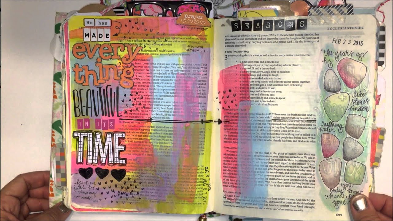 A Flip through my Journaling Bible