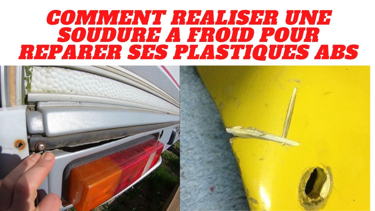 Comment Souder une pièce plastique cassée, réparation carénage moto ou  voiture 