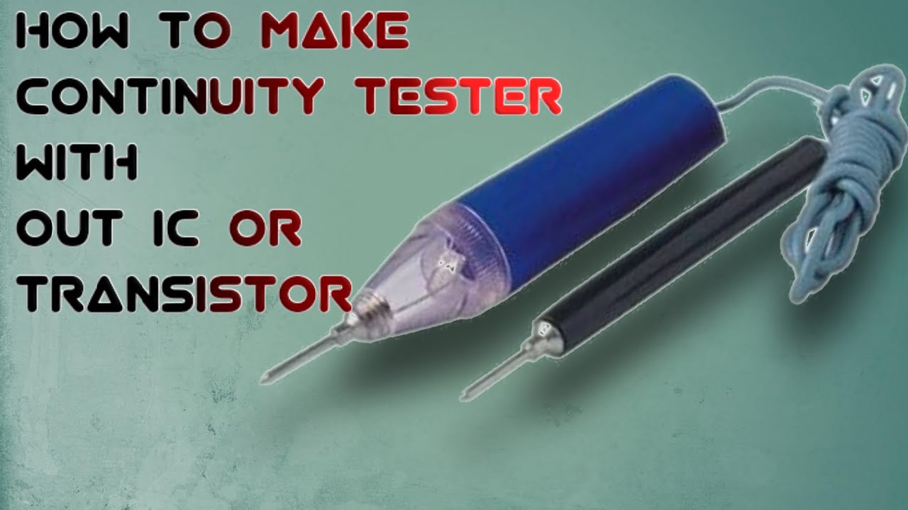 how to make continuity tester in RS 60 how to make continuity tester