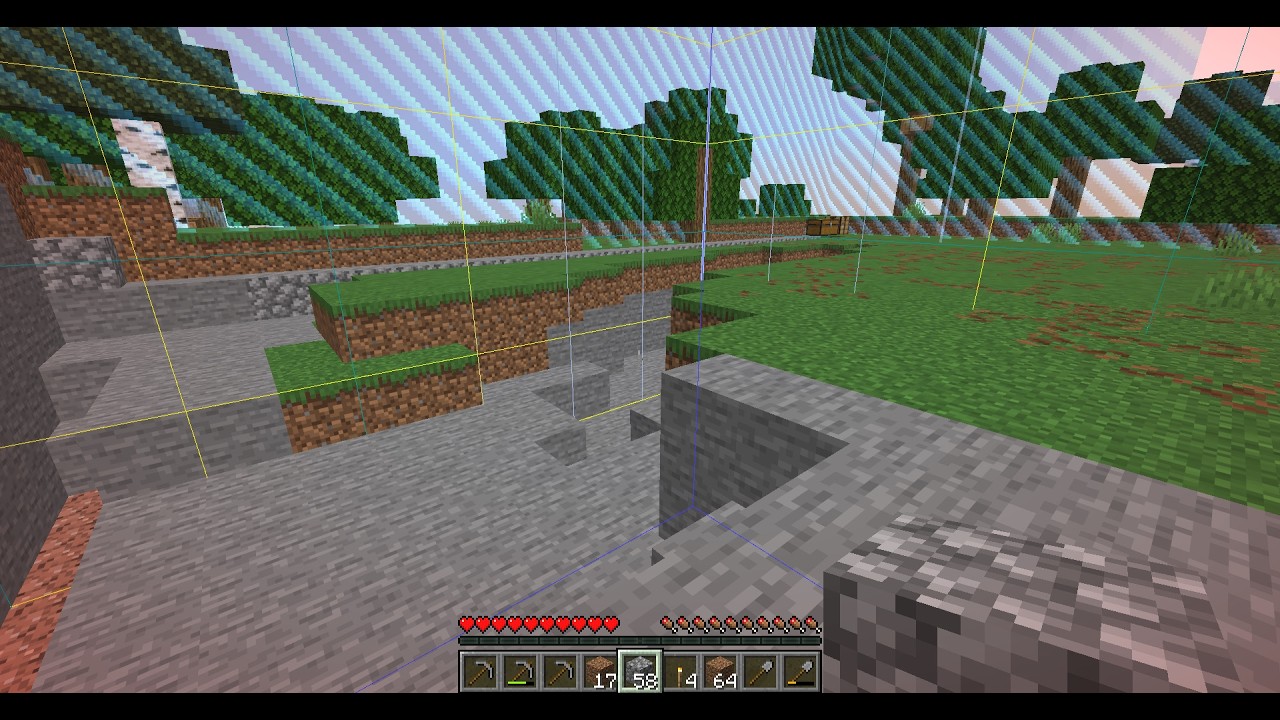 4 Chunks ( 32x32 ) Survival EP.2 I Dig And Found Water! in Minecraft : Java