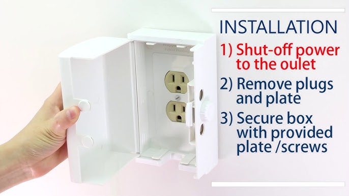 Safety 1St OUTLET COVER BABY PROOFING With Cord Shortener Blocks Cords
