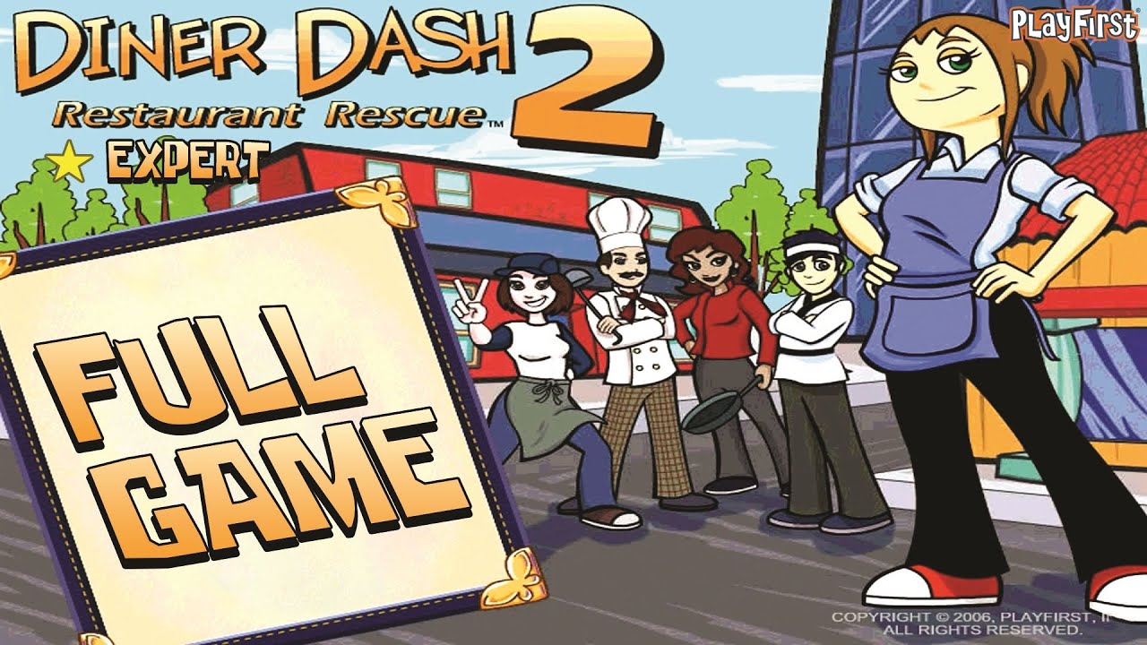 Diner Dash 2: Restaurant Rescue (PC) - Full Game 1080p60 HD Walkthrough -  No Commentary 