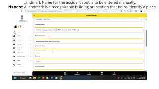 Basic accident entry by Police Investigating officer in iRAD/eDAR app from the spot 3.0.6 screenshot 1