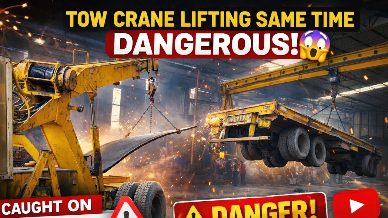 Two Crane Lifting Same Time 😱