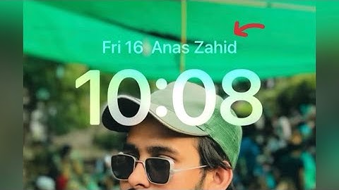 How to show your name on Lock Screen | Life Hack | ios16