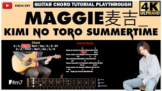 Download Lagu Maggie麦吉 - Kimi No Toriko ( Summertime ) ( Guitar Chord Tutorial Playthrough + Lyrics ) MP3