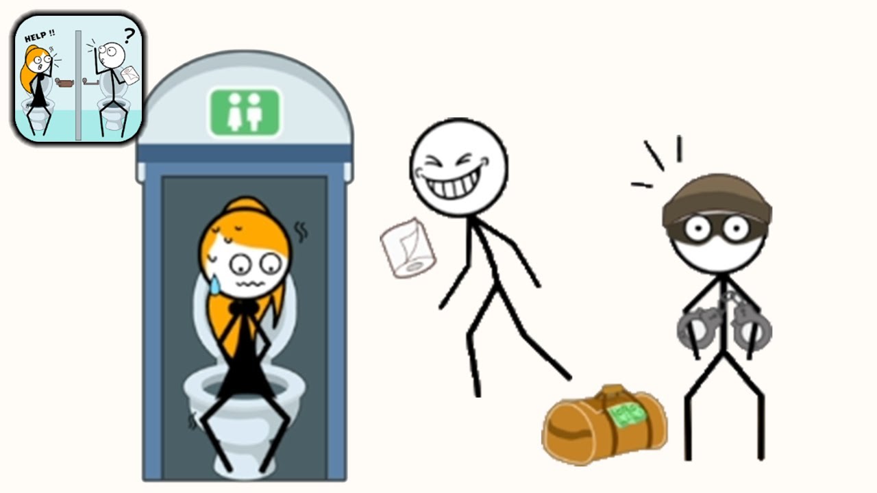 Throw Things who needs? Levels 130 Funny Stickman Puzzle Game