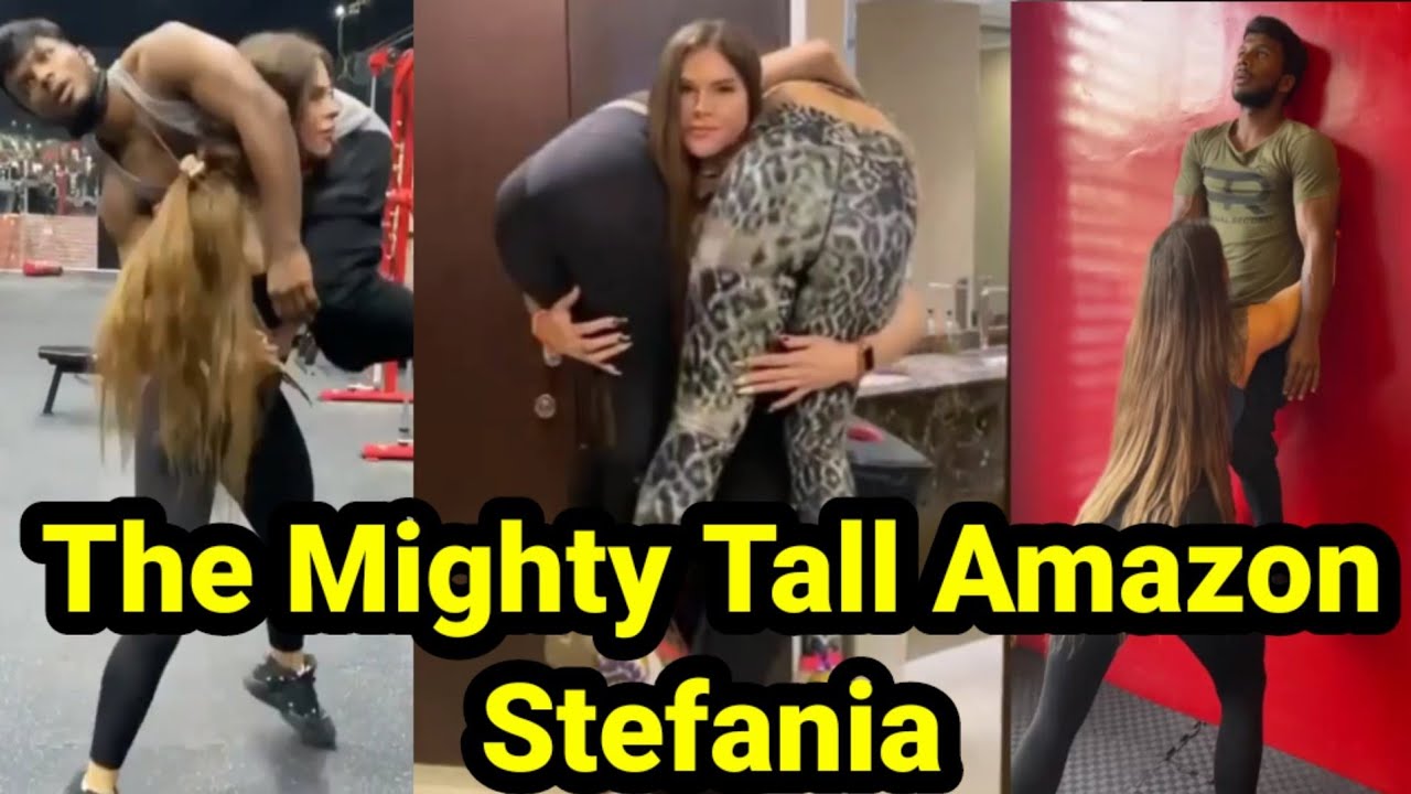 Download The mighty tall amazon Stefania Totalo | Tall amazon woman | tall woman lift carry