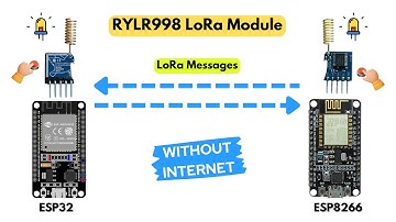 LoRa-communicatiehandleiding: ESP32, ESP8266 met RYLR998-module met behulp van Arduino IDE