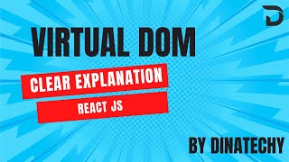 What is Virtual DOM? Explanation in Tamil |  React JS | Dinatechy