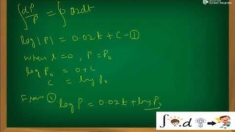 Growth & Decay Model - Applications of Differential equations