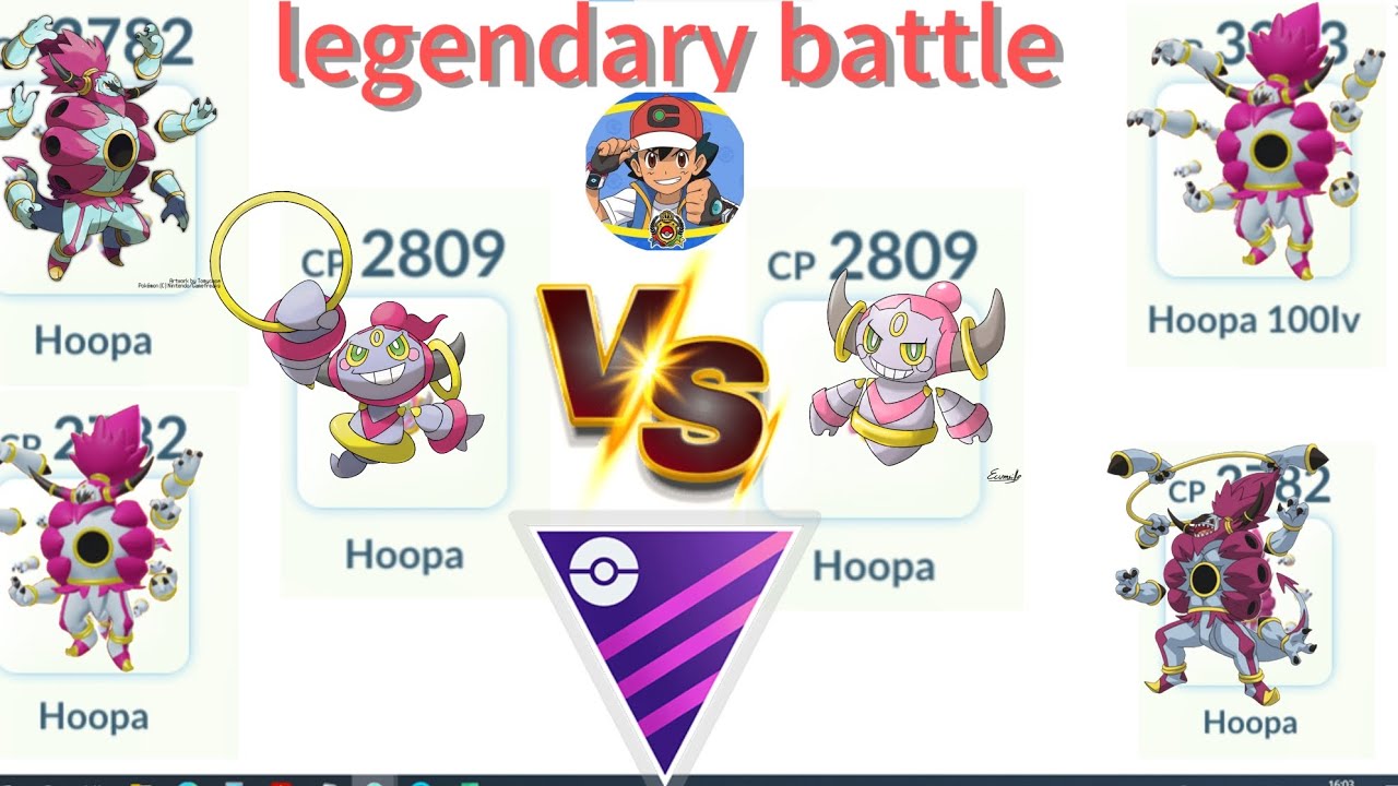 😍legendary battle in Pokemon go master league battle team (hoopa unbound Vs hoopa confinedform