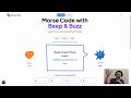 Beep.Buzz Morse Code Chat App Portfolio Video by Az Gazzola | Full Stack Web App | Next.js Supabase