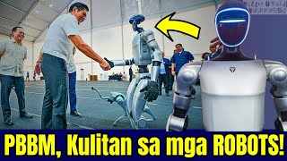 Pbbm, Kinamusta Ng Mga Robots Sa Ginanap Na Ph Telecom Summit