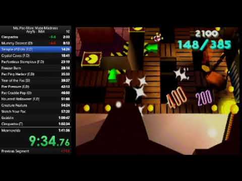 Ms. Pac-Man Maze Madness - Any% N64 - 1:35:33 (1:33:50 IGT) WR