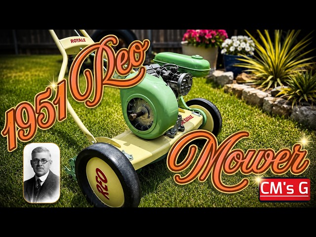 1951 REO Royale Deluxe Reel Mower - YouTube